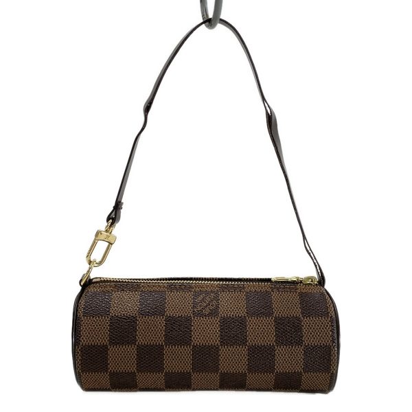 37932730 3 Louis Vuitton Pochette Papillon Damier Canvas Handbag Ebene