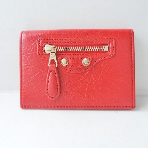 37932793 1 Balenciaga Leather Card Case Red