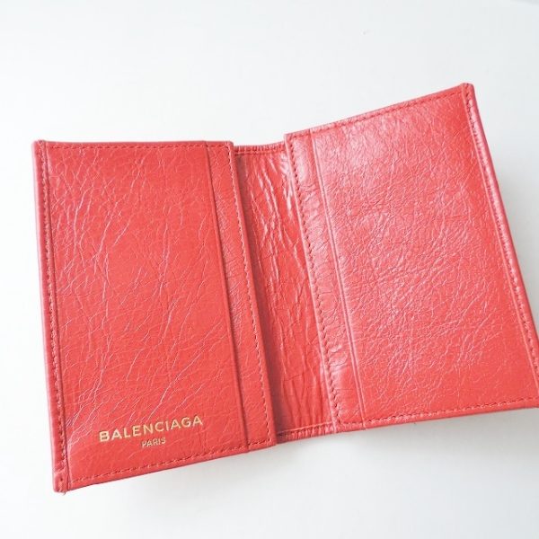 37932793 3 Balenciaga Leather Card Case Red