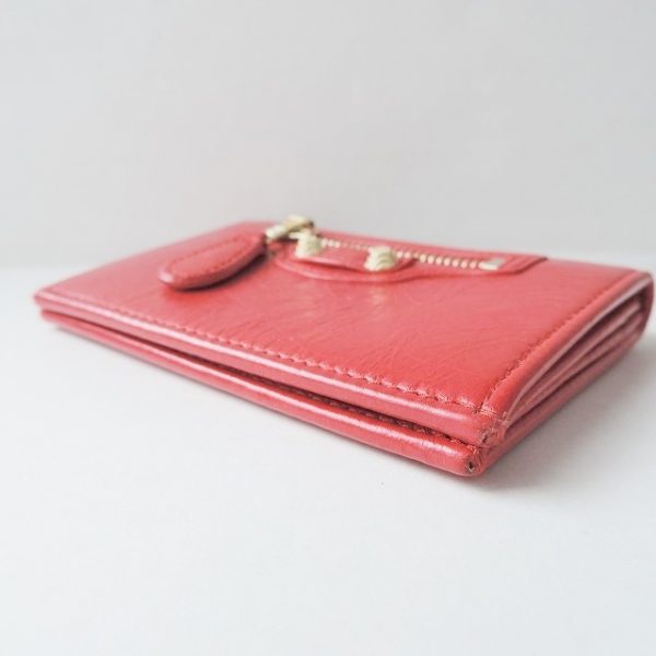 37932793 6 Balenciaga Leather Card Case Red