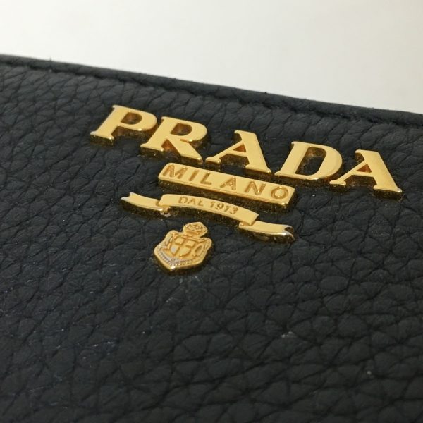 37933474 9 Prada Bifold Wallet Leather Black