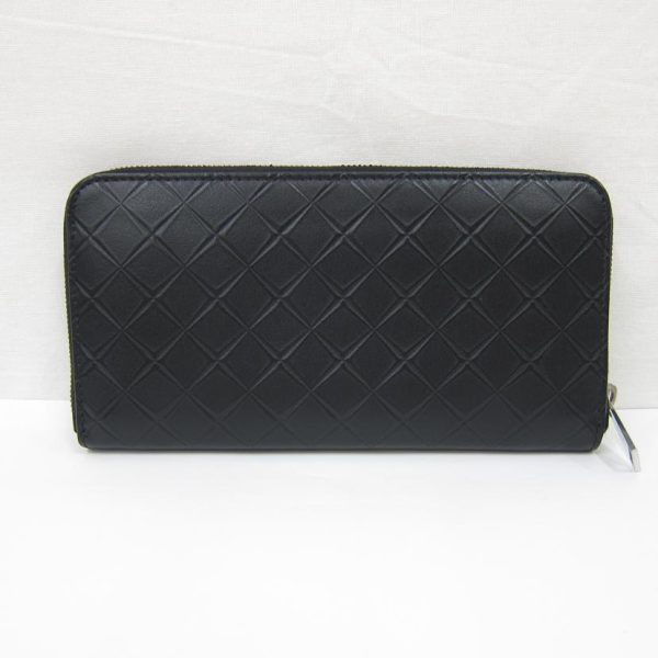 37934 2 Bottega Veneta Zip Round Wallet Black