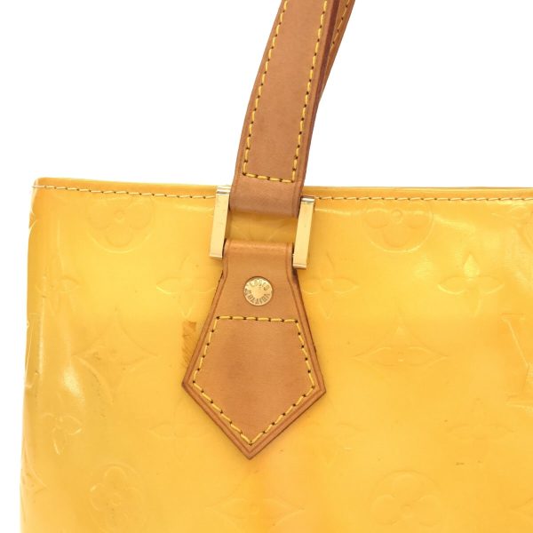 37940181 10 Louis Vuitton Houston Patent Leather Tote Bag Lime Yellow