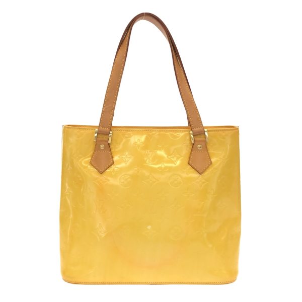 37940181 3 Louis Vuitton Houston Patent Leather Tote Bag Lime Yellow