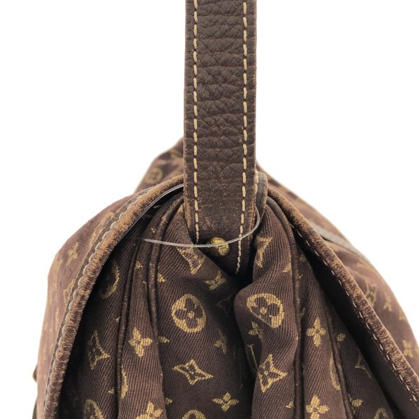 37940193 10 Louis Vuitton Saumur Cotton Linen Leather Shoulder Bag Ebene