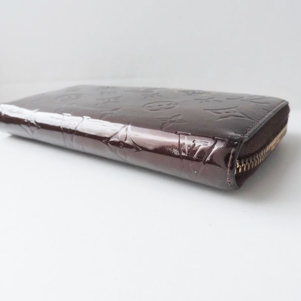 37940339 6 Louis Vuitton Zippy Patent Leather Long Wallet Amarant