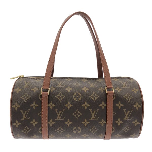 37940434 1 Louis Vuitton Vintage Papillon Monogram Canvas Handbag Brown