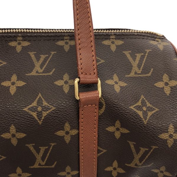 37940434 10 Louis Vuitton Vintage Papillon Monogram Canvas Handbag Brown