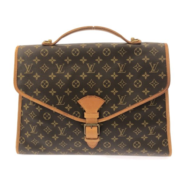 37940475 1 Louis Vuitton Beverly Monogram Canvas Handbag Brown