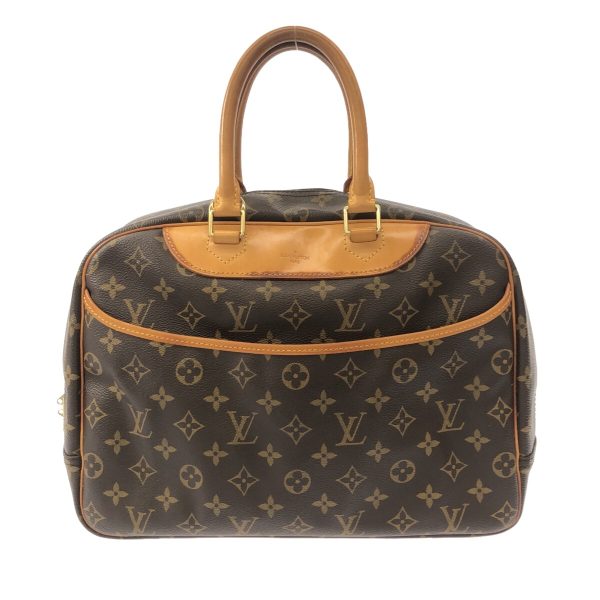 37940476 1 Louis Vuitton Deauville Monogram Canvas Handbag Brown