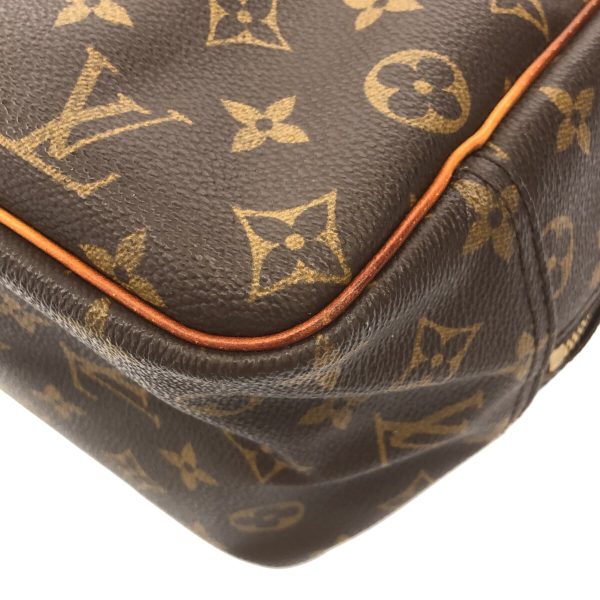 37940476 5 Louis Vuitton Deauville Monogram Canvas Handbag Brown