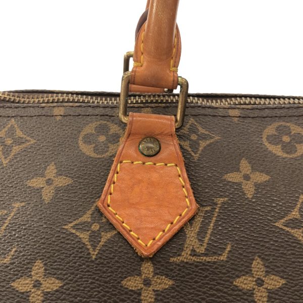 37940483 10 Louis Vuitton Speedy Monogram Canvas Handbag Brown