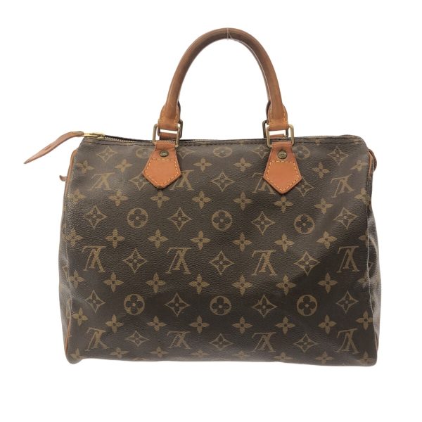 37940483 3 Louis Vuitton Speedy Monogram Canvas Handbag Brown