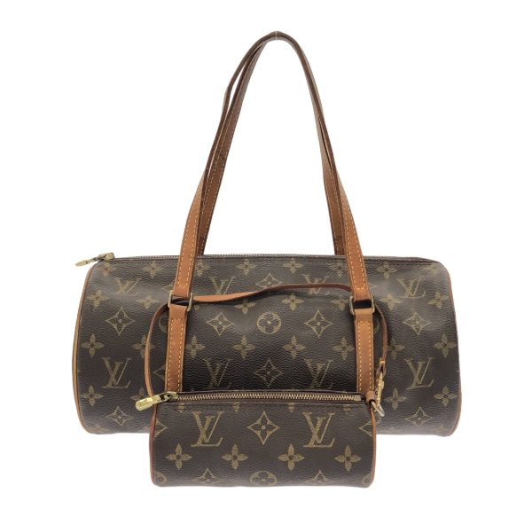 37940488 1 Louis Vuitton Papillon Monogram Canvas Handbag Brown