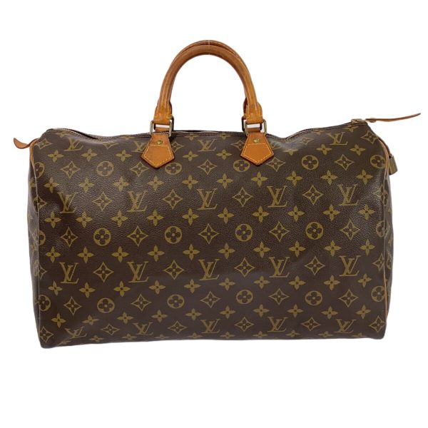 37940490 1 Louis Vuitton Speedy Monogram Canvas Handbag Brown