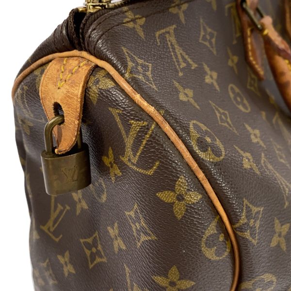 37940490 14 Louis Vuitton Speedy Monogram Canvas Handbag Brown