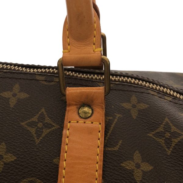 37940491 10 Louis Vuitton Keepall Bandouliere Monogram Canvas Boston Bag Brown