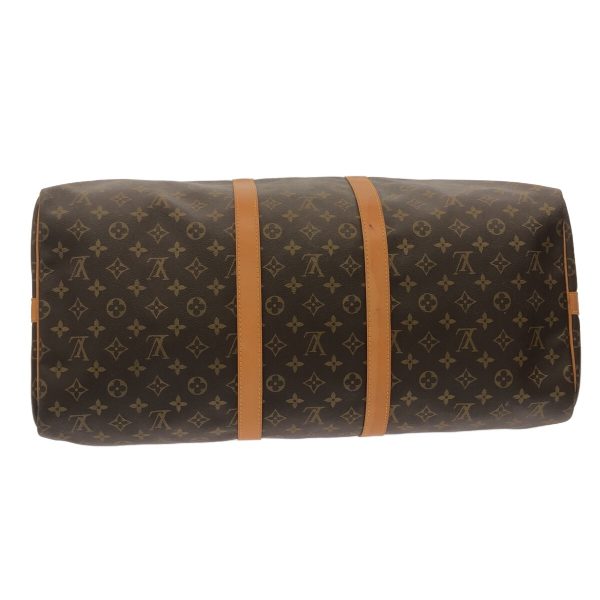 37940491 4 Louis Vuitton Keepall Bandouliere Monogram Canvas Boston Bag Brown