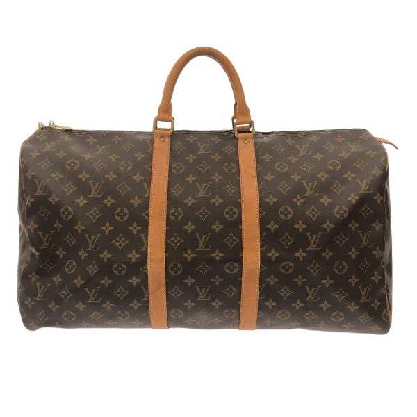 37940492 1 Louis Vuitton Keepall Monogram Canvas Boston Bag Brown