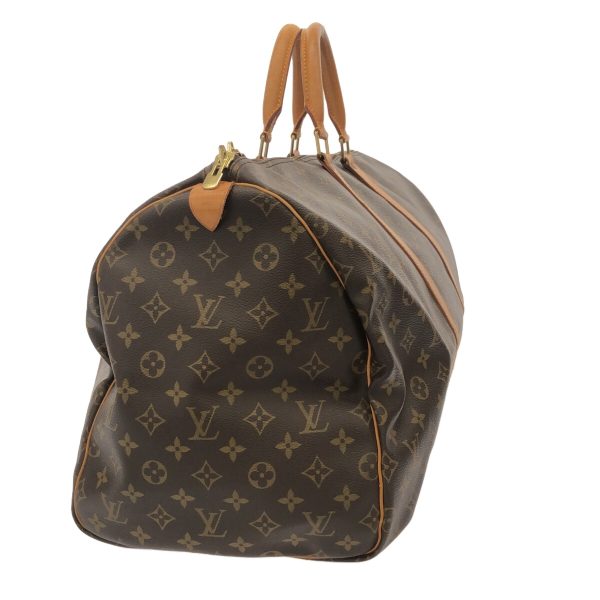 37940492 2 Louis Vuitton Keepall Monogram Canvas Boston Bag Brown