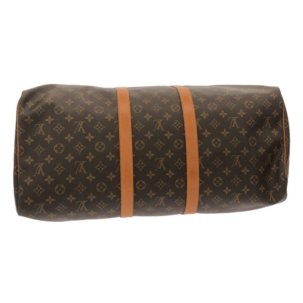 37940492 4 Louis Vuitton Keepall Monogram Canvas Boston Bag Brown