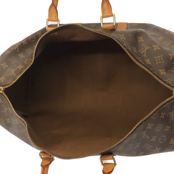 37940492 6 Louis Vuitton Keepall Monogram Canvas Boston Bag Brown