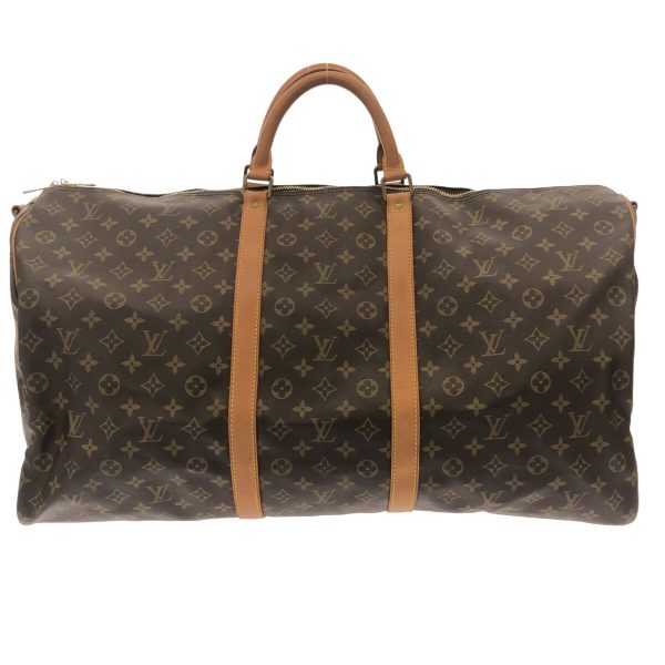 37940524 1 Louis Vuitton Keepall Bandouliere Monogram Canvas Boston Bag Brown