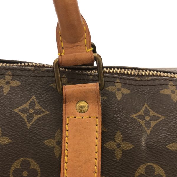 37940524 10 Louis Vuitton Keepall Bandouliere Monogram Canvas Boston Bag Brown