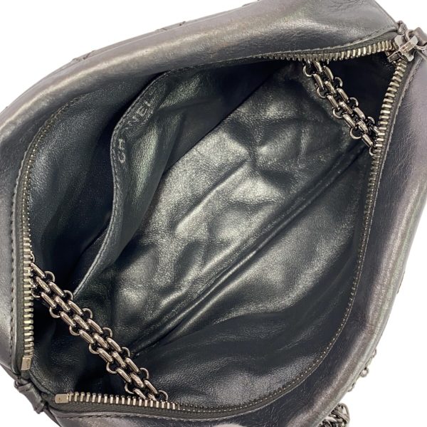 37940731 6 Chanel Matelasse 255 Shoulder Bag Mademoiselle Chain Silver Hardware Lambskin Silver