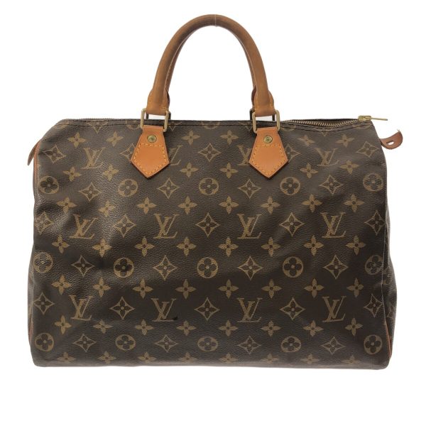 37940834 1 Louis Vuitton Speedy Monogram Canvas Handbag Brown