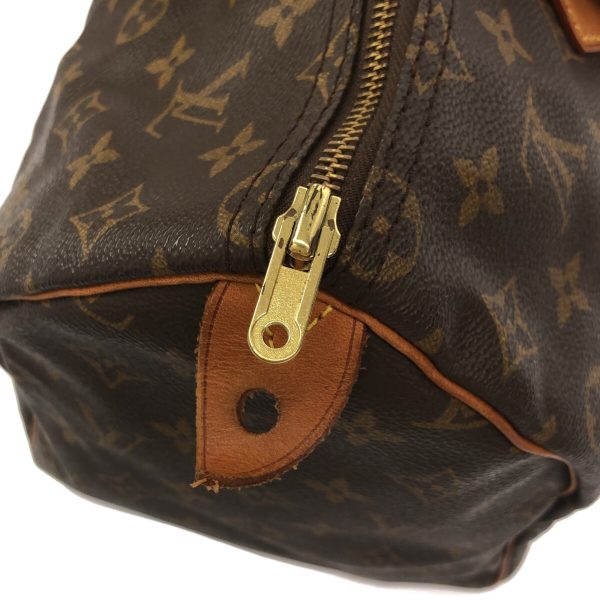 37940834 10 Louis Vuitton Speedy Monogram Canvas Handbag Brown