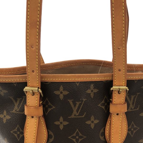 37940840 11 Louis Vuitton Petit Baguette Monogram Canvas Shoulder Bag Brown