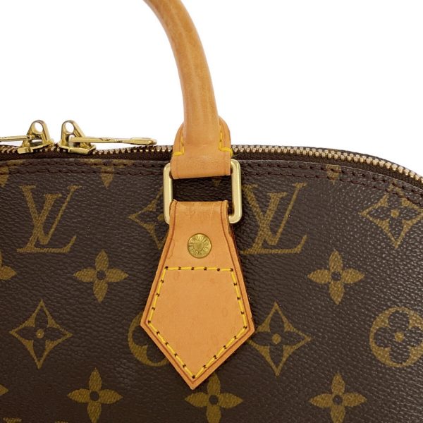 37941704 10 Louis Vuitton Alma Monogram Canvas Handbag Brown