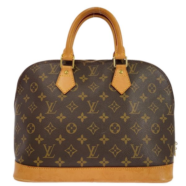 37941704 3 Louis Vuitton Alma Monogram Canvas Handbag Brown