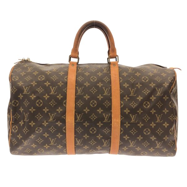 37941707 1 Louis Vuitton Keepall Monogram Canvas Boston Bag Brown