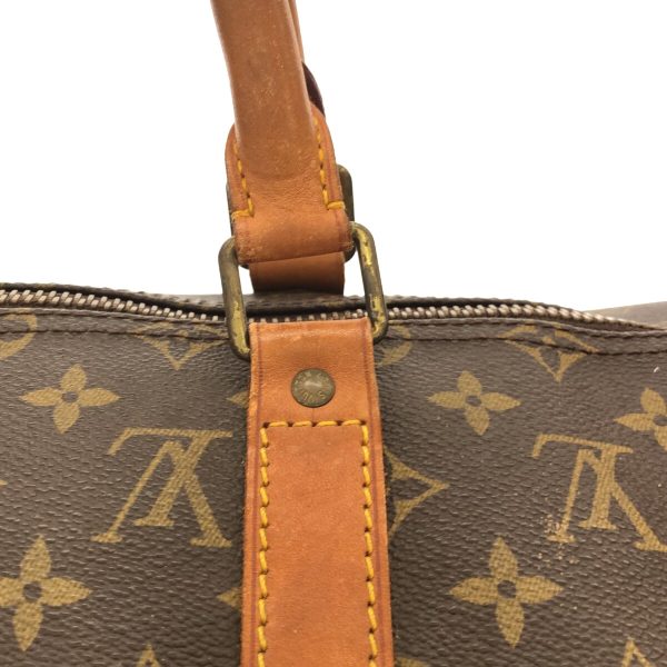 37941707 10 Louis Vuitton Keepall Monogram Canvas Boston Bag Brown