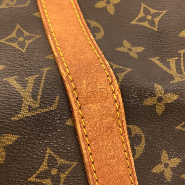 37941707 12 Louis Vuitton Keepall Monogram Canvas Boston Bag Brown