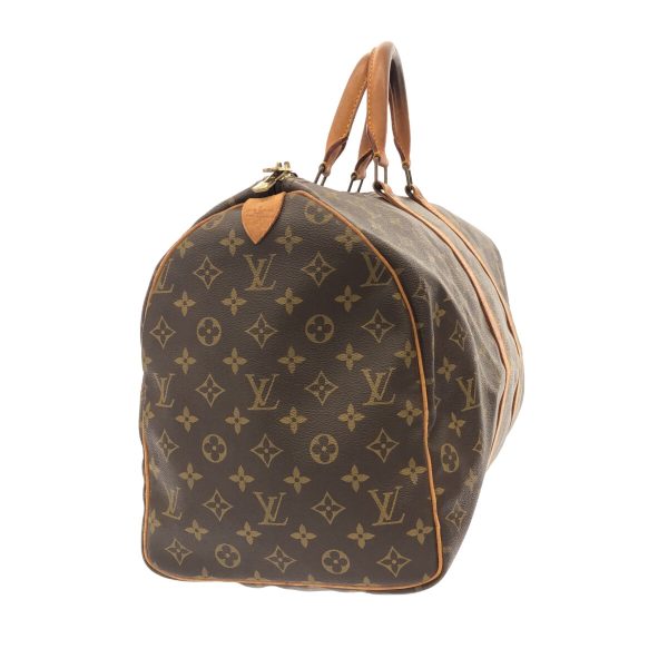 37941707 2 Louis Vuitton Keepall Monogram Canvas Boston Bag Brown