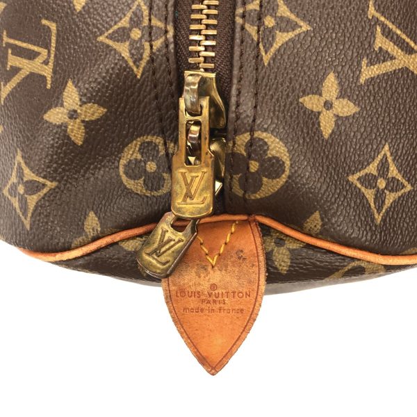 37941710 11 Louis Vuitton Keepall Monogram Canvas Boston Bag Brown