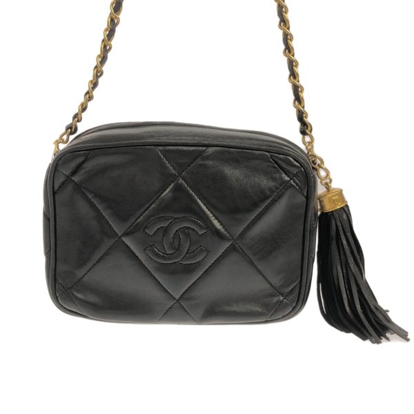 37941869 3 Chanel Matelasse Shoulder Bag Lambskin Black