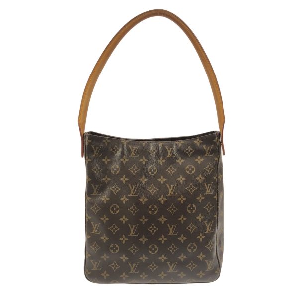 37941976 1 Louis Vuitton Looping Monogram Canvas Shoulder Bag Brown