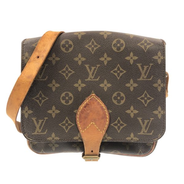 37941983 1 Louis Vuitton Cartesier Monogram Canvas Shoulder Bag Brown