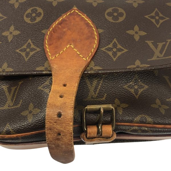 37941983 11 Louis Vuitton Cartesier Monogram Canvas Shoulder Bag Brown