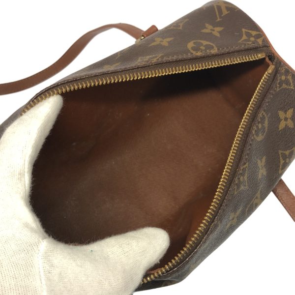 37941990 6 Louis Vuitton Vintage Papillon Monogram Canvas Handbag Brown