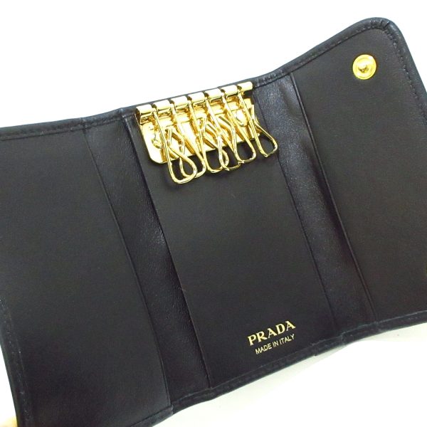 37943427 3 Prada Key Case Leather Black