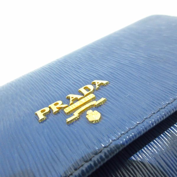 37944962 10 Prada Long Wallet Leather Blue