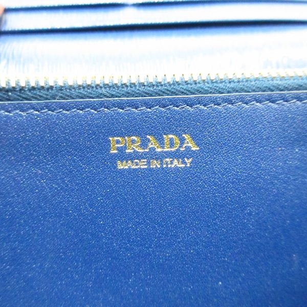 37944962 6 Prada Long Wallet Leather Blue