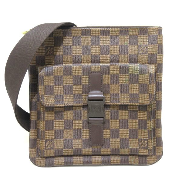 37948414 1 Louis Vuitton Pochette Melvire Damier Canvas Shoulder Bag Ebene