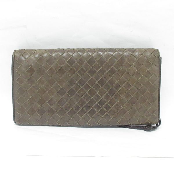 37950393 2 Bottega Veneta Intrecciato Long Wallet Leather Brown