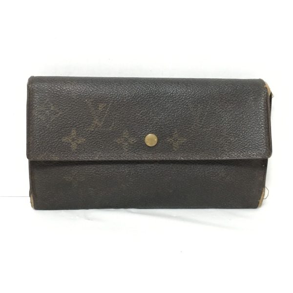 37956956 1 Louis Vuitton Porto Canvas Monogram Wallet Brown